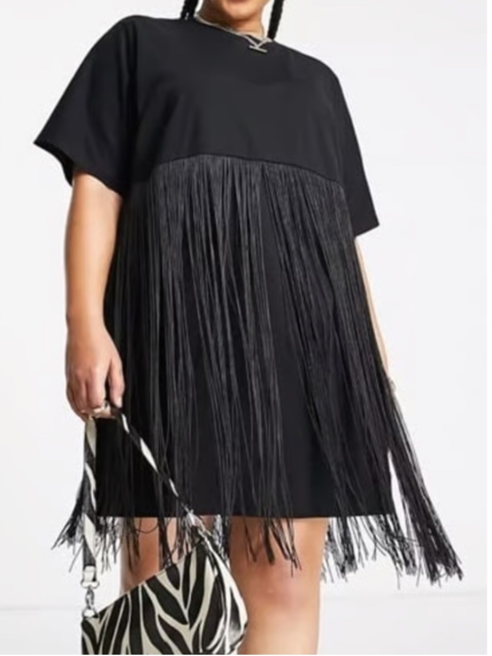 ASOS Fringe T-shirt dress
